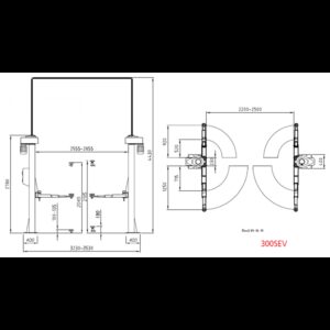 Dvostubna dizalica 3T elektromehanička 300s