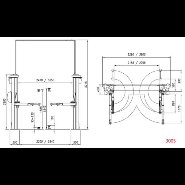 Dvostubna dizalica 3T elektromehanička 300s