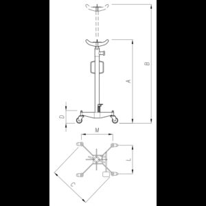 Dizalica za menjace 1.5T dva cilindra W112