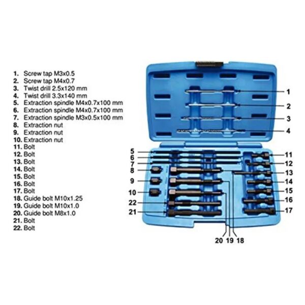 Set alata za uklanjanje elektrode grejača M8 / M10 MG51031