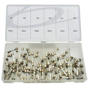Set staklenih osigurača 120kom G02816