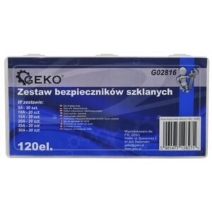 Set staklenih osigurača 120kom G02816