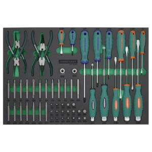 Set odvijaca, klesta, bitova 57kom D71157SV